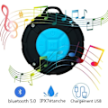 Pikkukuva 2 / 5: Kannettava Bluetooth-kaiutin, ipx7 vedenpitävä, bluetooth 5.0 Hd-stereokaiutin imukupilla ja karabiinihakalla