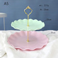 Miniatyrbillede 1 af 5: L?stagbart t?rtst?ll European Style 2-lagers Bakverk Cupcake Frui A5 A5