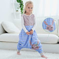 Miniatyrbilde 3 av 5: Sovesekk for barn med ben Myke pyjamasjenter Gutter Sovesekk blå blue M(3 to 5 Jahre)