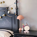 Pikkukuva 3 / 4: Blomkruka Svamp LED-bordslampor, Modern Bud Macaron Bordslampa Vintage Läsbordslampa