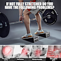 Miniatyrbilde 4 av 5: Justerbar Squat Wedge Block Antislip Squat Ramp Deadlift Wedge Kalvstretcher Slant Board for Squat og Deadlift