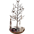 Pikkukuva 2 / 2: Silver Birds Trädsmyckesställ Display Örhänge Halsband Hållare Organizer Rack Tower