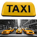 Pikkukuva 2 / 5: Taksiskylt Cab Tak Topper Bil 12V LED-ljus Vattentät Gul One Size