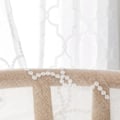 Miniatyrbillede 2 af 5: Broderede Halv-Voile Gardiner