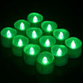 Miniatyrbilde 1 av 4: 12 stk LED-lys med timer, flimrende lys for bryllupsdekorasjon Grønn Grønn Grønn Grön Grön