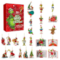 Miniatyrbillede 3 af 3: 2023 Grinch Julekalender - 24 gaver med søde figurer Style 2