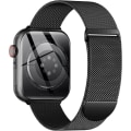 Pikkukuva 1 / 5: Metalliranneke yhteensopiva Apple Watch -rannekkeen kanssa 40 mm 38 mm 41 mm Black-WELLNGS Black 42/44/45/49mm Black