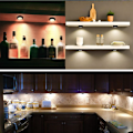 Miniatyrbilde 4 av 5: INF LED spotlights 13 farger dimmer fjernkontroll 6-pack 6-pakke
