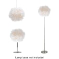 Miniatyrbilde 3 av 4: Fjærlett lampeskjerm for taklampe. Fluffy lampe - Perfekt