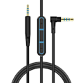 Miniatyrbilde 1 av 4: Ofc erstatningskabel for stereolydkabel forlengelseskabel for Sennheiser Pxc550 Pxc480 Pxc 550 480 Mb660 Mb 660 Uc Ms hodetelefoner (med mikrofon)