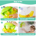 Miniatyrbild 4 av 4: Babyleksak för bad, Automatisk grodbubbelmaskin för barn, Högkvalitativ bubbelmaskin för badkar (Påsk)