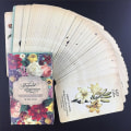 Pikkukuva 5 / 5: Botanisk inspiration Oracle-kort Mystisk spådom Tarotdäck Brädspel Utsökt blomdesign för kvinnor, tjejer 44st Ts89 zdq