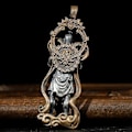 Pikkukuva 2 / 5: Luova Guardian Vajra Buddha -riipus kaulakoru miehille ja naisille buddhalainen riipus amuletti kaulakoru Rentouttavat asusteet Korut