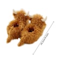 Miniatyrbild 2 av 5: Highland Cow tofflor, plysch skotska ko tofflor, mjuka varma djur tofflor hem inomhus tofflor 9.52in