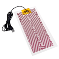 Miniatyrbilde 3 av 5: 1X USB 5V 10CM*21CM Varmere Varmeplate Vintervarmplate for midje white one size