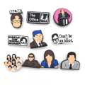 Miniatyrbild 4 av 5: 10 stycken 3D Clog Sandals Prydnader (The Office), Skoberlocker, Söta Skoprydnader för Clogs Skor Armband DIY