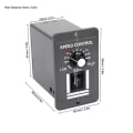 Miniatyrbillede 4 af 5: Dc 12v 24v 36v 48v 10a Pwm Motorhastighedsregulator Vendbar Afbryder Reguleringskontrol Fremad Rotation zdq