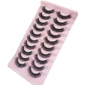Miniatyrbillede 1 af 3: 10 par tykke øjenvipper Natural Wispy Fluffy 3d Falske Øjenvipper Russiske Strip Lashes10 Par002