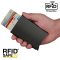 Miniatyrbilde 3 av 5: PopUp Smart kortholder skyter ut 8 kort RFID-NFC Sikker- Brun zdq