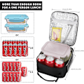 Miniatyrbillede 4 af 7: Madkasse til Kvinder Frokosttasker til Kvinder Madkasse Frokosttaske Isoleret Frokosttaske Madkasse Madkasser (Sort) Black