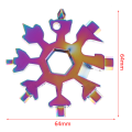 Pikkukuva 1 / 5: 18 in 1 Mini Snowflake Multi Pocket sexkantnyckel utomhusvandring K Multicolor