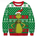 Grinch Jultröja Par Rund Hals Unisex Långärmad B L