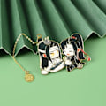 Pikkukuva 3 / 5: Luova anime-kirjanmerkki Mo Dao Zu Shi Stormästare i demonisk odling Wei Wuxian Lan Wangji Metal Hollowing Bookmark 2