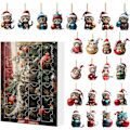 Miniatyrbillede 1 af 5: Katte-Adventskalender 2024, 24 Dages Jule Nedtællingskalender med Søde Kattedukker, Juledekoration (YSJ)