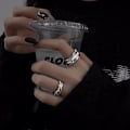 Pikkukuva 5 / 5: Dam silverring 925 sterling silver smalbandsring