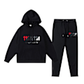 Miniatyrbilde 1 av 5: Trapst Tigerhode-trykk Hettegenser Fleece Mote Gradient Bokstav Casual Sportsett Print 03- Svart Print 03- Black XL