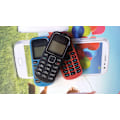 Miniatyrbilde 6 av 8: Mobiltelefon for seniorer med store knapper og doble SIM-kort röd