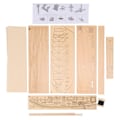 Miniatyrbilde 5 av 5: 1:70 Ny havn seilskute modell DIY Kit Skipsmontering D Farge onesize