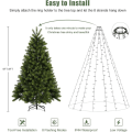 Miniatyrbilde 2 av 5: Julgransljus 2m * 8 rader, 280 lysdioder Fairy Lights för 6-8ft träd 1 set