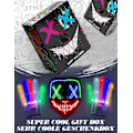 Pikkukuva 4 / 8: Halloween-naamio LED-naamio & hanskat useilla valotiloilla Multicolor (1 Set)