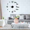 CDQ DIY väggklocka tyst klocka vardagsrum hem kontor ornament