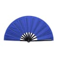 Blå Solfjäder - Enfärgad - Extra Stor 33cm - Teater - Plastbas Dark blue Mörkblå