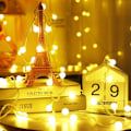 Miniatyrbild 2 av 5: Ljusslinga med LED-lampor, USB-driven, för inomhus- och utomhusbruk, beige, 6 m, 40 LED-lampor