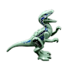 Miniatyrbilde 4 av 5: 2 stk Jurassic Dinosaur World Park Dinosaur Indoraptor Velociraptor Byggesteiner Tegl Bymontering Leker for barn A