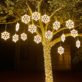 Miniatyrbild 3 av 5: 40CM Stor snöflinga String Light Utomhus Snöflinga Led Hängande Röd one size