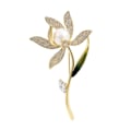 Miniatyrbild 1 av 5: Moderiktigt lyx narcissus corsage koppar mikro inläggningar växt brosch dam kläder accessoarer zdq