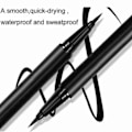 Miniatyrbillede 4 af 5: Adhesive 2 i 1 Eyeliner Lashes Pen Ingen Lim Magnetisk Vandtæt rød One-size