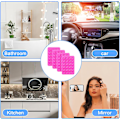 Miniatyrbilde 7 av 7: 4 stk Silikon Sugekopp Mobilskall Feste, Bakside Mobil Fidget Speilholder for Selfies og Tiktok Videoer Kompatibel med iPhone og Android Skall
