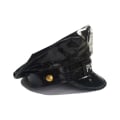 Miniatyrbilde 4 av 5: CDQ Polis Hatt Kostym Uniform Hatt för cosplayfest Svart