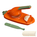 Miniatyrbild 1 av 5: 2 i 1 dumplingsmaskin, nytt verktyg för att tillverka dumpling i köket, orange
