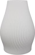 Vit 3D-printad vas 20cm Chicago Wave Design Miljövänlig PLA Bioplast 100% Vattentät Modern Heminredning för Vardagsrum Present