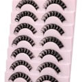 Miniatyrbild 2 av 5: Falska ögonfransar Russian Strip Fransar D Curly Faux Mink Fransar Fluffiga