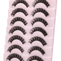 Miniatyrbillede 2 af 5: Falske øjenvipper Russiske Strip Vipper D Curly Faux Mink Vipper Fluffy