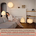 Miniatyrbilde 8 av 8: Nogyu2022 Akari Japansk Papirgulvlampe - Noguchi Papirlykt Gulvlampe - Koselig Mid Century Gulvlampe (Gulvlampe) Floor Lamp