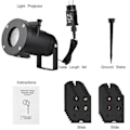 Miniatyrbilde 2 av 2: LED-projektorlampe Julbelysning LED-projektor Kompatibel med Jul / Halloween Projektorlampe Vanntett IP65 Julbelysning Utomhus LED