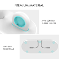 Miniatyrbild 4 av 5: AHASTYLE PT116 Laddningsställ med Dubbla Positioner för Apple Watch, Smartwatch Laddare Hållare Bas [HK] Stil D Apple Watch SE (2022) Style D Apple Watch SE (2022) White